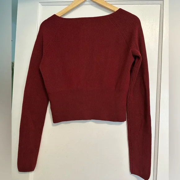 Meadow merino cardigan sz small Chianti red - Picture 5 of 9